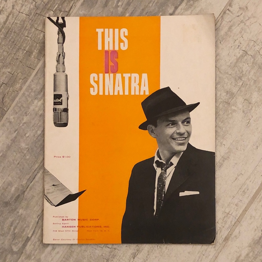 “This Is Sinatra” Frank Sinatra Vintage Sheet Music
